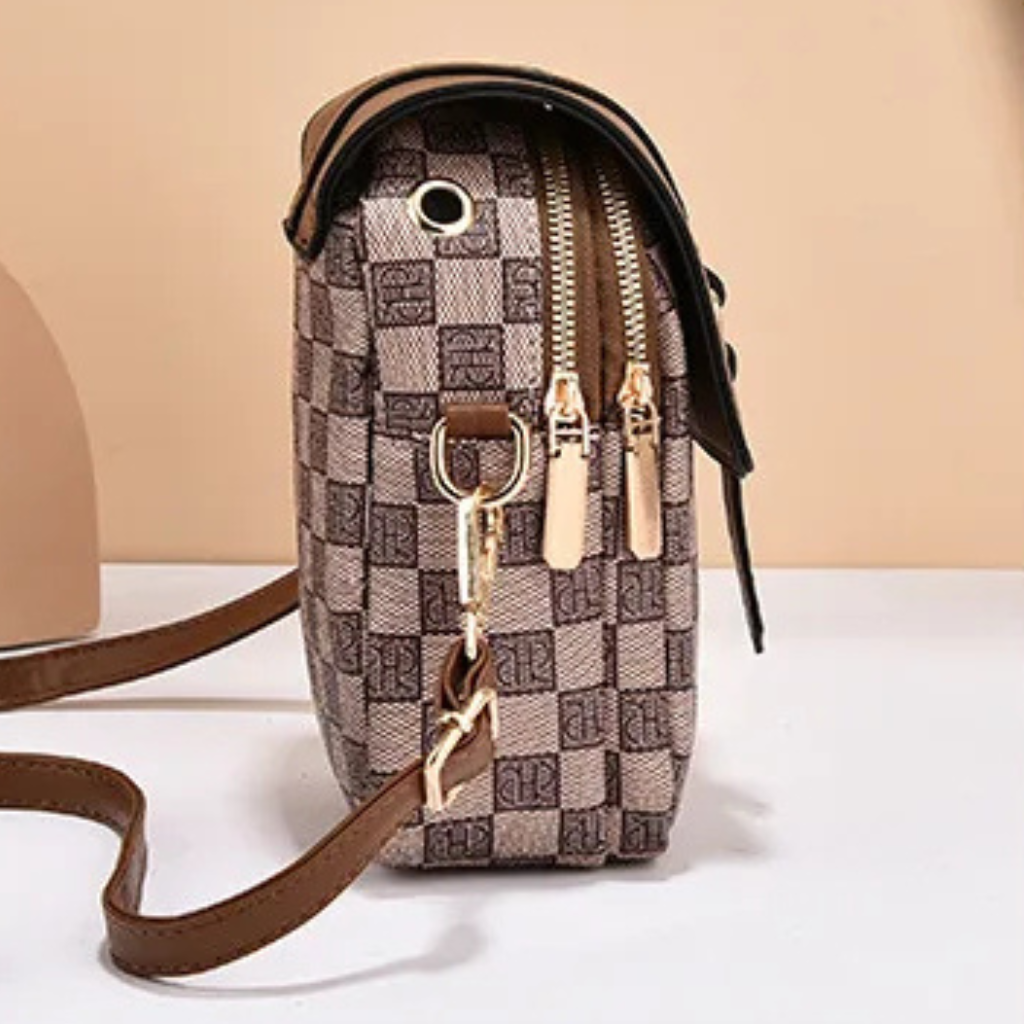 Sac téléphone en cuir souple