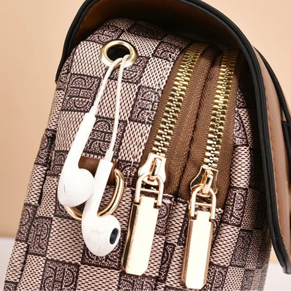 Sac téléphone en cuir souple