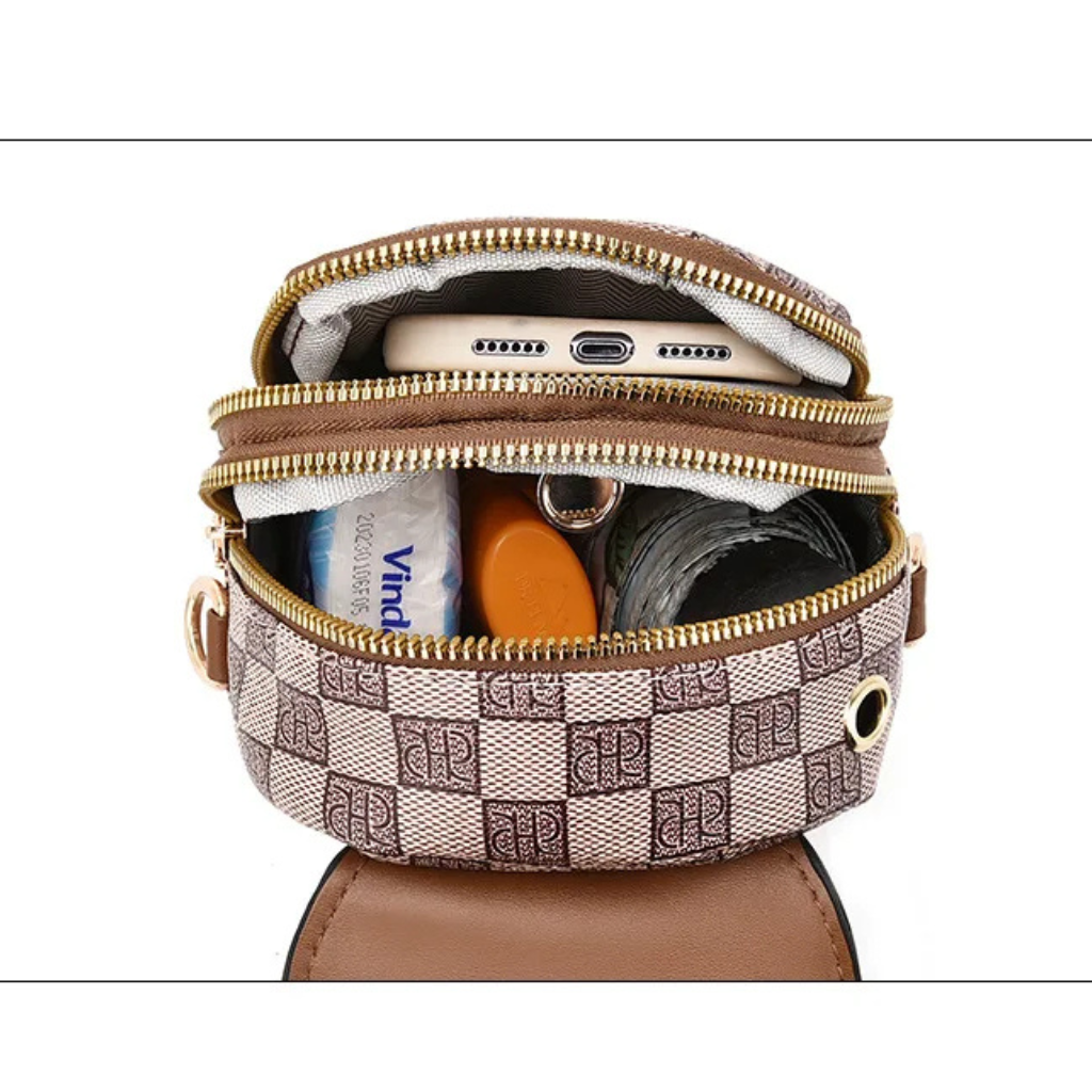 Sac téléphone en cuir souple