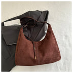 Sac en cuir suédé grande capacité