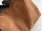 Sac en cuir suédé grande capacité