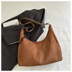 Sac en cuir suédé grande capacité