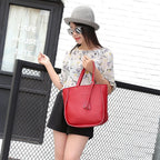 Lot de 4 sacs fourre-tout en cuir PU