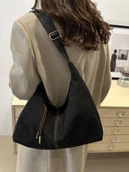 Sac en cuir suédé grande capacité