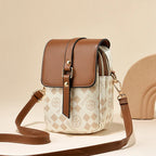 Sac téléphone en cuir souple