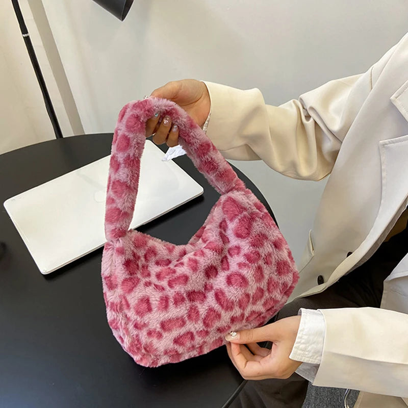 Sac fourre-tout élégant à motif léopard